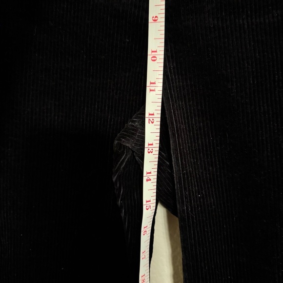 Faherty Women’s Phoebe Corduroy Wide Leg Pants Black 27 waist patch pocket - Picture 6 of 16